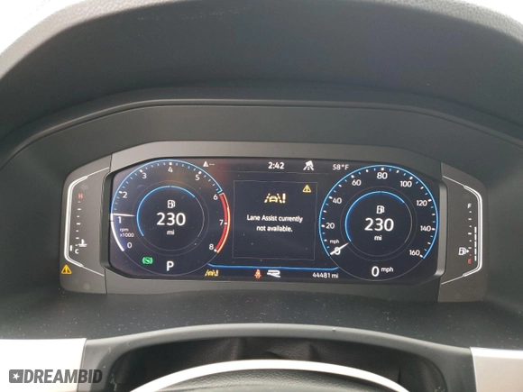2021 Volkswagen Atlas Cross Sport 3.6L V6 SEL with VIN 1V2SE2CA6MC202211, listed as a Copart auction lot 42367425 with 44,481 mi miles and Salvage Title. Bid and sale history available at carsss.com. Image 9.