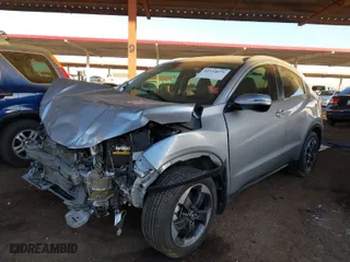 2018 Honda HR-V EX-L Navi with VIN 3CZRU5H79JM700800, listed as a IAAI auction lot 41334079 with 58,265 mi miles. Bid and sale history available at carsss.com. Image 2.
