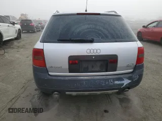 2001 Audi allroad A6 V8 with VIN WAUYP64BX1N166167, listed as a Copart auction lot 80590194 with 109,055 mi miles and Salvage Title. Bid and sale history available at DreamBid. Image 6.