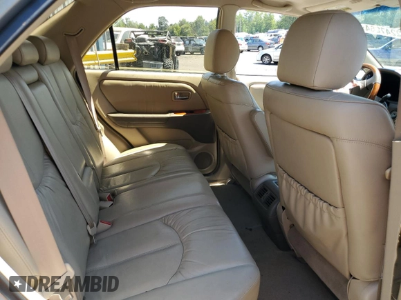 2002 Lexus RX 300 with VIN JTJHF10U220265688, listed as a Copart auction lot 62247264 with 89,459 mi miles and Salvage Title. Bid and sale history available at carsss.com. Image 10.