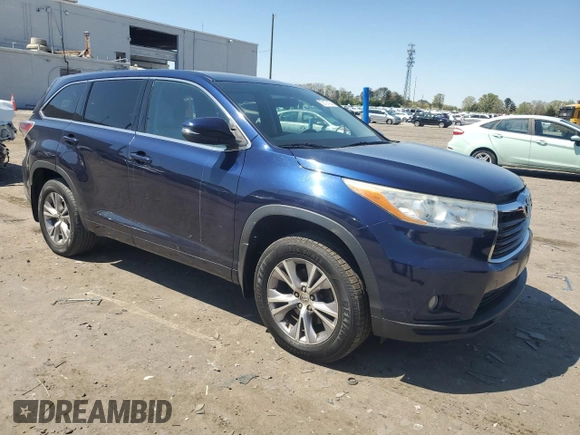 2014 Toyota Highlander LE z VIN 5TDBKRFH2ES070222, wystawiony jako Copart lot #52107425 z przebiegiem 160 610 mil mil oraz Szkoda całkowita • Salvage title. Historia ofert i sprzedaży dostępna na DreamBid. Obrazek 4.