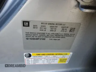 2013 Chevrolet Malibu LT with VIN 1G11C5SA4DF121902, listed as a Copart auction lot 77942074 with 137,686 mi miles and Salvage Title. Bid and sale history available at DreamBid. Image 13.