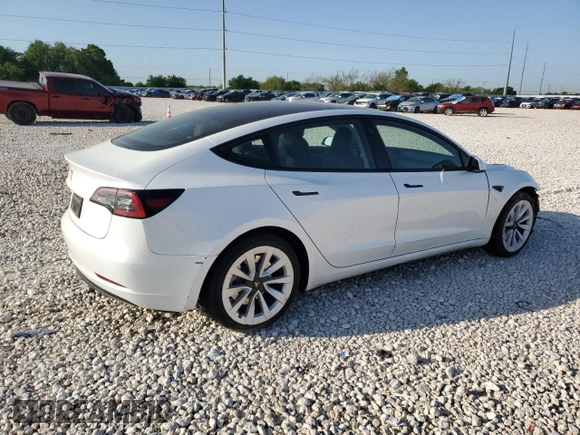 2023 Tesla Model 3 with VIN 5YJ3E1EA4PF631304, listed as a Copart auction lot 52500695 with 33,024 mi miles and Salvage title. Bid and sale history available at DreamBid. Image 3.