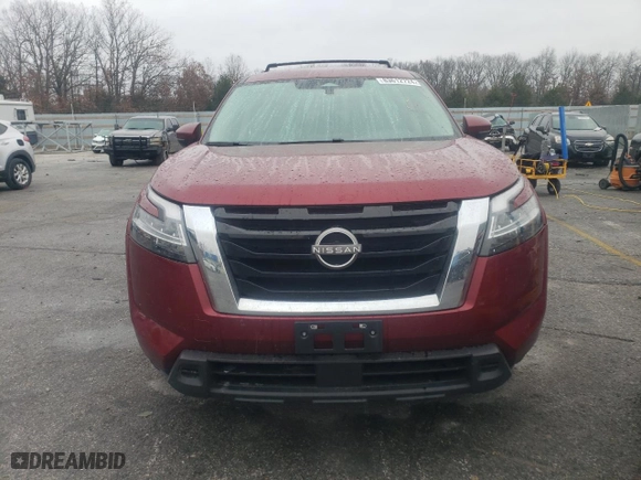 2022 Nissan Pathfinder SV with VIN 5N1DR3BC9NC215832, listed as a Copart auction lot 83612724 with 56,292 mi miles and Salvage Title. Bid and sale history available at carsss.com. Image 5.