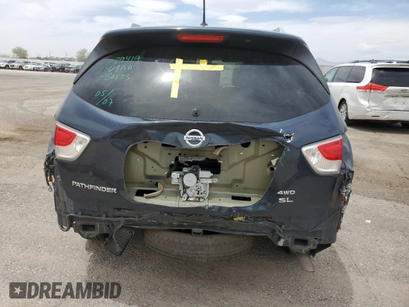 2016 Nissan Pathfinder S with VIN 5N1AR2MM9GC616898, listed as a Copart auction lot 56624295 with 144,381 mi miles and Salvage title. Bid and sale history available at DreamBid. Image 6.