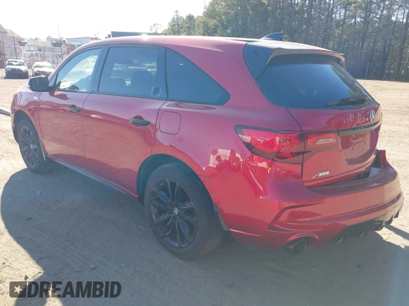 2020 Acura MDX w/Advance/Entertainment Pkg with VIN 5J8YD4H93LY000194, listed as a IAAI auction lot 41292756 with 55,274 mi miles. Bid and sale history available at carsss.com. Image 3.
