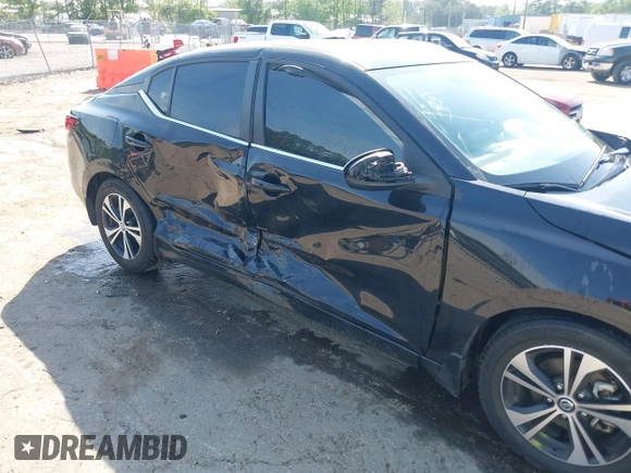 2023 Nissan Sentra SV with VIN 3N1AB8CV2PY276039, listed as a IAAI auction lot 42074619 with 21,495 mi miles and . Bid and sale history available at DreamBid. Image 6.