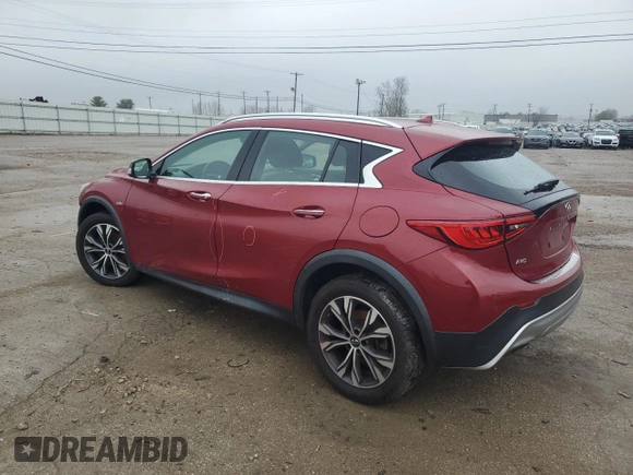 2017 Infiniti QX30 Luxury with VIN SJKCH5CR4HA035947, listed as a Copart auction lot 46508454 with 96,555 mi miles and Salvage Title. Bid and sale history available at carsss.com. Image 2.