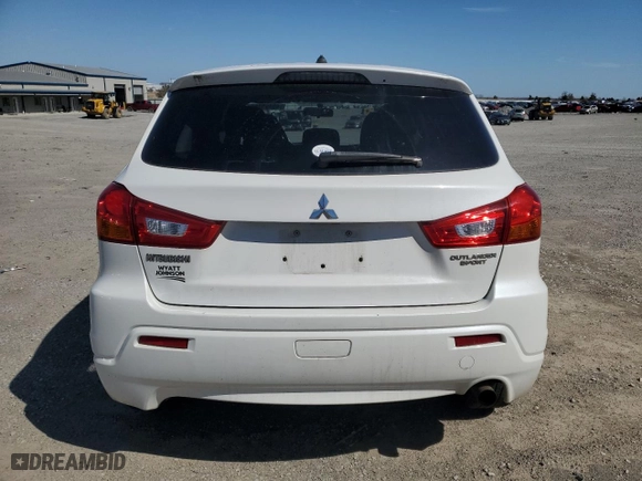 2011 Mitsubishi Outlander Sport ES with VIN JA4AP3AU4BZ000241, listed as a Copart auction lot 49496165 with 127,754 mi miles and Salvage Title. Bid and sale history available at carsss.com. Image 6.