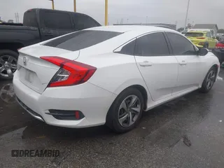 2020 Honda Civic Sedan LX with VIN 2HGFC2F63LH594853, listed as a IAAI auction lot 41805120 with 54,355 mi miles. Bid and sale history available at carsss.com. Image 4.