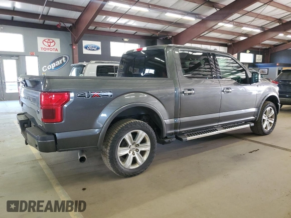 2018 Ford F-150 XL with VIN 1FTEW1EG1JFA53305, listed as a Copart auction lot 55466995 with 213,217 mi miles and Clean Title. Bid and sale history available at carsss.com. Image 3.