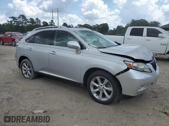 2011 Lexus RX 350 with VIN JTJZK1BA9B2004470, listed as a Copart auction lot 59735525 with 128,501 mi miles and Salvage title. Bid and sale history available at DreamBid. Image 4.
