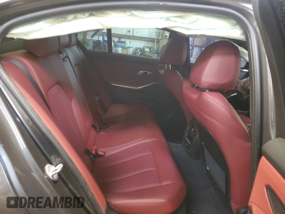 2022 BMW 3 Series M340i xDrive with VIN WBA5U9C02NFL66019, listed as a Copart auction lot 86330044 with 42,394 mi miles and Salvage Title. Bid and sale history available at DreamBid. Image 10.