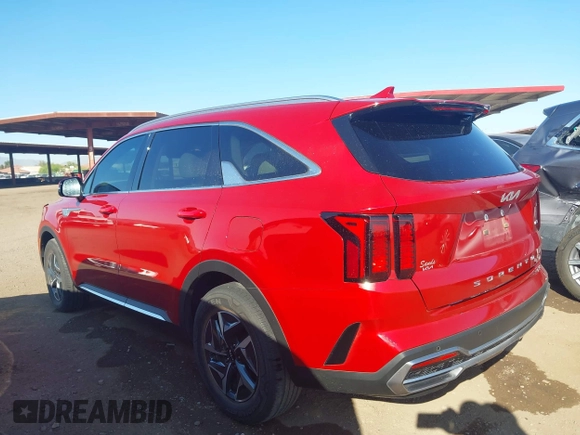 2022 Kia Sorento S with VIN KNDRG4LG5N5092820, listed as a IAAI auction lot 42009724 with 23,164 mi miles and . Bid and sale history available at DreamBid. Image 3.