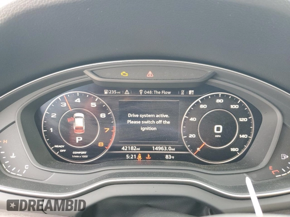 2018 Audi Q5 Premium Plus with VIN WA1BNAFY6J2075556, listed as a Copart auction lot 58167095 with 42,182 mi miles and Salvage title. Bid and sale history available at DreamBid. Image 9.