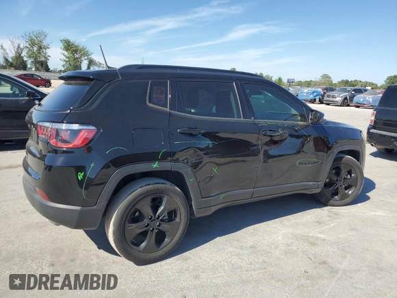 2020 Jeep Compass Latitude with VIN 3C4NJCBB1LT236568, listed as a Copart auction lot 53021825 with 65,114 mi miles and Salvage Title. Bid and sale history available at carsss.com. Image 3.