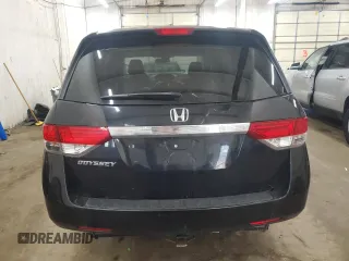 2015 Honda Odyssey EX-L with VIN 5FNRL5H62FB014772, listed as a Copart auction lot 55088925 with 144,152 mi miles and Salvage Title. Bid and sale history available at DreamBid. Image 6.