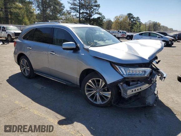 2017 Acura MDX Technology with VIN 5FRYD4H59HB021228, listed as a Copart auction lot 49586175 with 130,688 mi miles and Salvage Title. Bid and sale history available at DreamBid. Image 4.