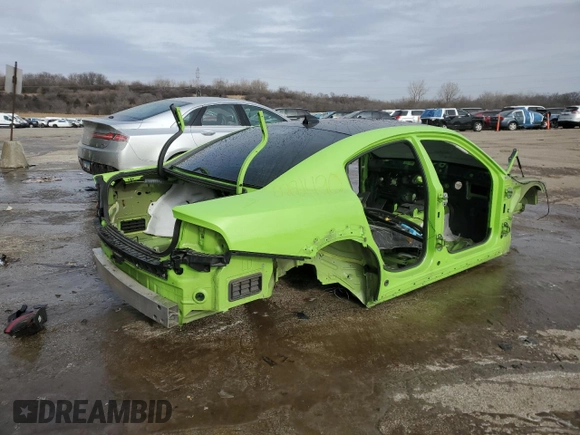 2023 Dodge Charger SRT Hellcat Widebody Jailbreak with VIN 2C3CDXL95PH543729, listed as a Copart auction lot 42022675 with Not Provided miles and Non Repairable. Bid and sale history available at carsss.com. Image 3.