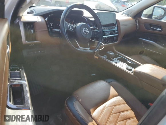 2023 Nissan Pathfinder Platinum with VIN 5N1DR3DJ4PC227904, listed as a Copart auction lot 52177715 with 55,282 mi miles and Salvage title. Bid and sale history available at DreamBid. Image 8.