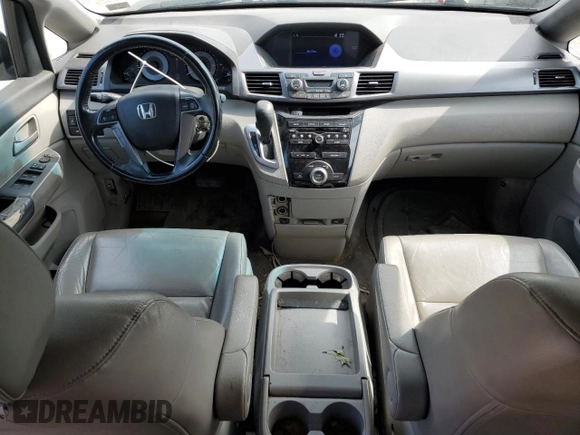 2011 Honda Odyssey EX-L with VIN 5FNRL5H6XBB002136, listed as a Copart auction lot 55162645 with 172,425 mi miles and Salvage Title. Bid and sale history available at DreamBid. Image 8.