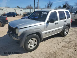 2003 Jeep Liberty Sport with VIN 1J4GK48K93W653461, listed as a Copart auction lot 46702455 with 213,581 mi miles and Salvage Title. Bid and sale history available at DreamBid. Image 1.