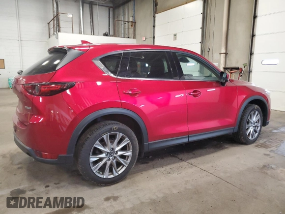 2020 Mazda CX-5 Grand Touring with VIN JM3KFBDM9L0760861, listed as a Copart auction lot 60977275 with 58,608 mi miles and Salvage title. Bid and sale history available at DreamBid. Image 3.