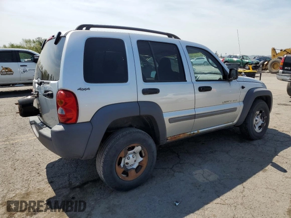 2002 Jeep Liberty Sport with VIN 1J4GL48K62W253613, listed as a Copart auction lot 54255755 with 76,152 mi miles and Clean Title. Bid and sale history available at carsss.com. Image 3.