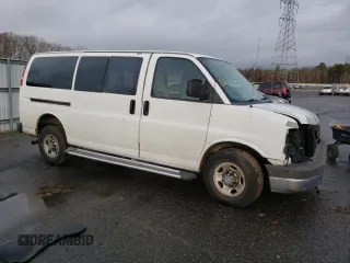 2012 Chevrolet Express Passenger 1LT with VIN 1GAZGYFG3C1118315, listed as a Copart auction lot 80870104 with 122,178 mi miles and Salvage title. Bid and sale history available at DreamBid. Image 4.