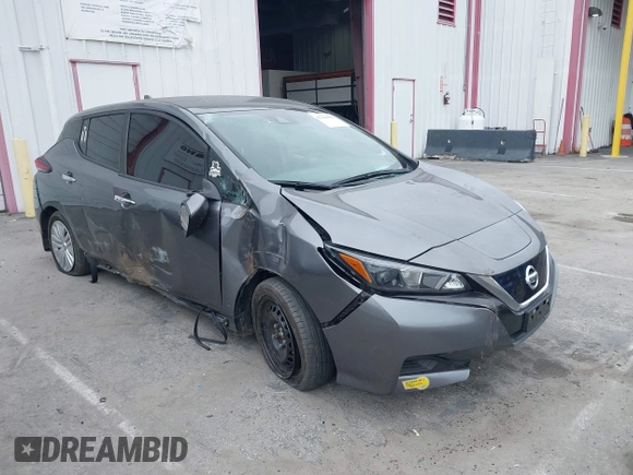 2022 Nissan LEAF S with VIN 1N4AZ1BV2NC557836, listed as a IAAI auction lot 42164896 with 33,729 mi miles and . Bid and sale history available at DreamBid. Image 1.