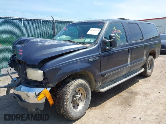 2000 Ford Excursion XLT with VIN 1FMNU41S3YEA00991, listed as a IAAI auction lot 42389475 with 233,665 mi miles and . Bid and sale history available at DreamBid. Image 2.