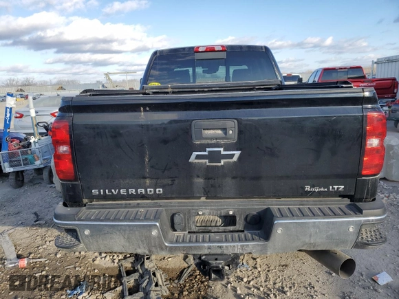 2017 Chevrolet Silverado 3500HD LTZ with VIN 1GC4K0EY7HF213904, listed as a Copart auction lot 83911964 with 121,143 mi miles and Salvage Title. Bid and sale history available at carsss.com. Image 6.