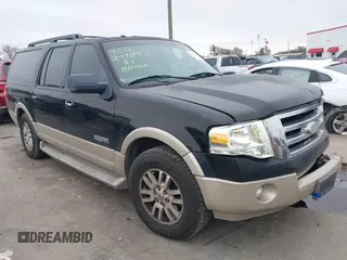 2007 Ford Expedition EL Eddie Bauer with VIN 1FMFK17597LA19601, listed as a IAAI auction lot 41431247 with 199,036 mi miles. Bid and sale history available at carsss.com. Image 1.