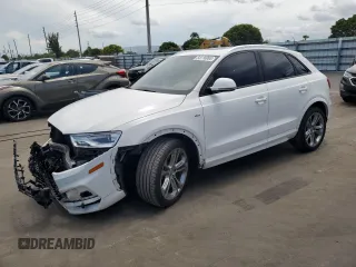 2018 Audi Q3 Premium with VIN WA1BCCFS4JR021872, listed as a Copart auction lot 64116065 with 34,481 mi miles and Salvage title. Bid and sale history available at DreamBid. Image 1.