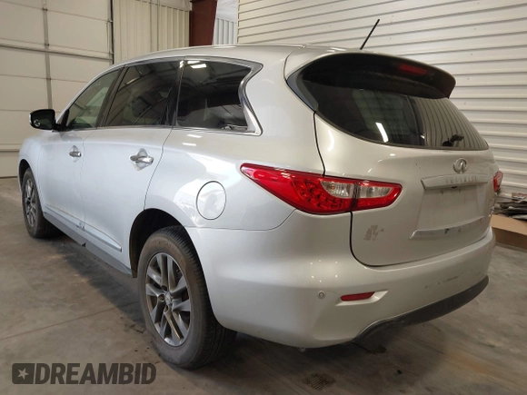2013 Infiniti JX35 with VIN 5N1AL0MM1DC331291, listed as a IAAI auction lot 42218682 with 218,366 mi miles and . Bid and sale history available at DreamBid. Image 3.