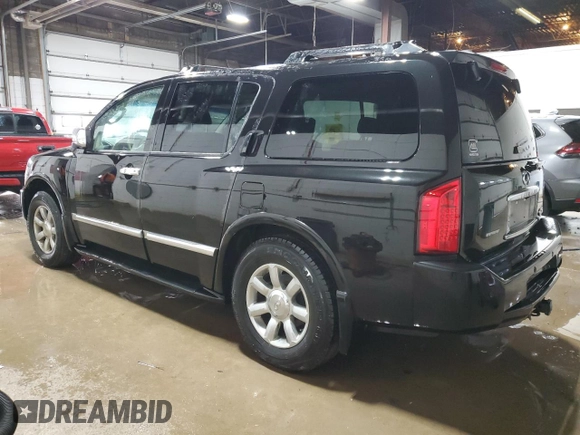 2007 Infiniti QX56 with VIN 5N3AA08C97N800618, listed as a Copart auction lot 89098995 with 170,047 mi miles and Salvage Title. Bid and sale history available at carsss.com. Image 2.