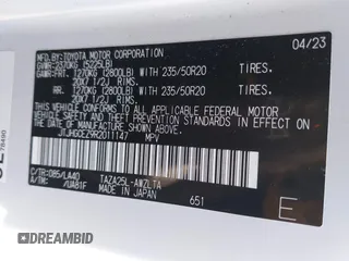 2024 Lexus NX 350 Luxury z VIN JTJHGCEZ9R2011147, wystawiony jako IAAI lot #42075605 z przebiegiem 30 153 mil mil oraz . Historia ofert i sprzedaży dostępna na DreamBid. Obrazek 9.