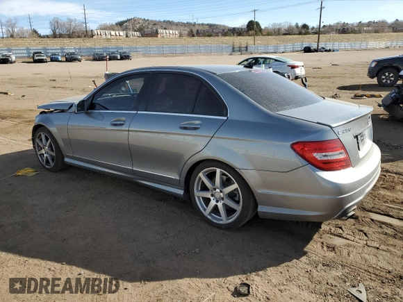 2014 Mercedes-Benz C 250 Sport with VIN WDDGF4HB3EG242795, listed as a Copart auction lot 48764285 with 74,478 mi miles and Salvage Title. Bid and sale history available at DreamBid. Image 2.