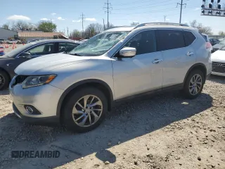 2015 Nissan Rogue SL with VIN 5N1AT2MV1FC896891, listed as a Copart auction lot 52155925 with 130,654 mi miles and Salvage Title. Bid and sale history available at carsss.com. Image 1.