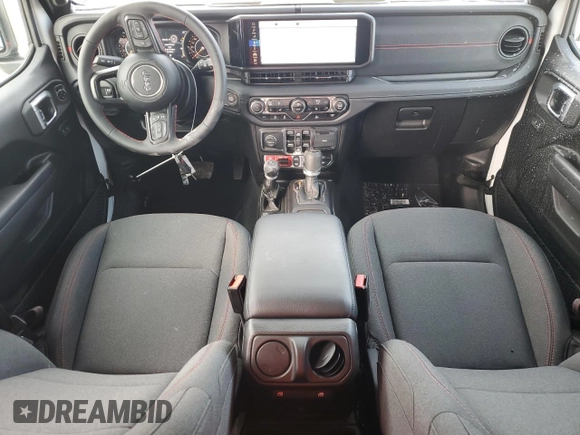 2024 Jeep Wrangler Rubicon with VIN 1C4PJXFG7RW247535, listed as a Copart auction lot 41755145 with 2,072 mi miles and Salvage title. Bid and sale history available at DreamBid. Image 8.