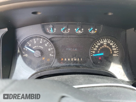 2013 Ford F-150 XL with VIN 1FTMF1CM7DKE09126, listed as a Copart auction lot 51911165 with 97,367 mi miles and Salvage Title. Bid and sale history available at carsss.com. Image 9.