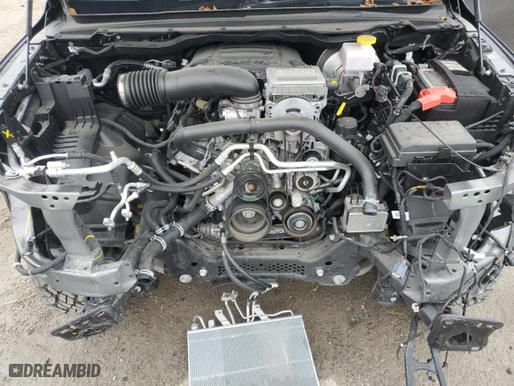 2024 Ram 1500 Tradesman with VIN 1C6SRFGT3RN177618, listed as a Copart auction lot 44201155 with 6,651 mi miles and Salvage Title. Bid and sale history available at carsss.com. Image 11.