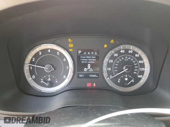 2022 Hyundai Venue SEL with VIN KMHRC8A37NU153413, listed as a Copart auction lot 58733005 with 15,365 mi miles and Salvage title. Bid and sale history available at DreamBid. Image 9.