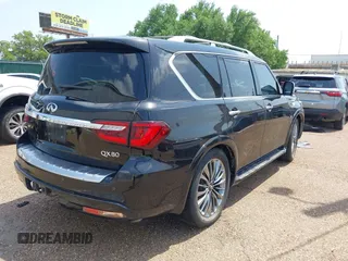 2019 Infiniti QX80 LUXE with VIN JN8AZ2NE2K9229471, listed as a IAAI auction lot 41927848 with Not Provided miles. Bid and sale history available at carsss.com. Image 4.