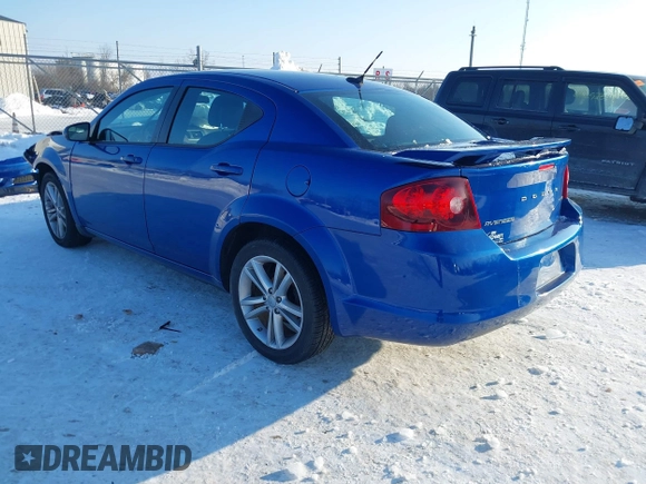 2012 Dodge Avenger SXT z VIN 1C3CDZCB6CN290419, wystawiony jako IAAI lot #41340840 z przebiegiem 86 714 mil mil oraz . Historia ofert i sprzedaży dostępna na DreamBid. Obrazek 3.