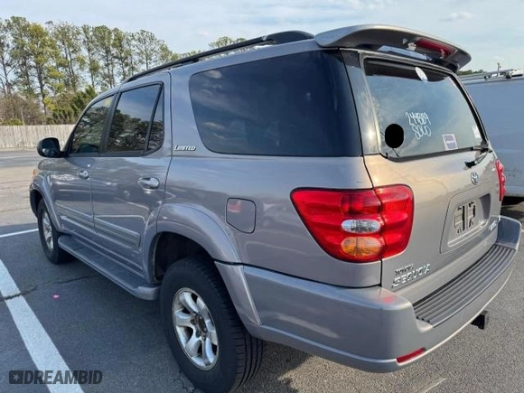 2001 Toyota Sequoia Limited with VIN 5TDBT48A81S014277, listed as a Copart auction lot 47901325 with 121,786 mi miles and Clean Title. Bid and sale history available at carsss.com. Image 3.