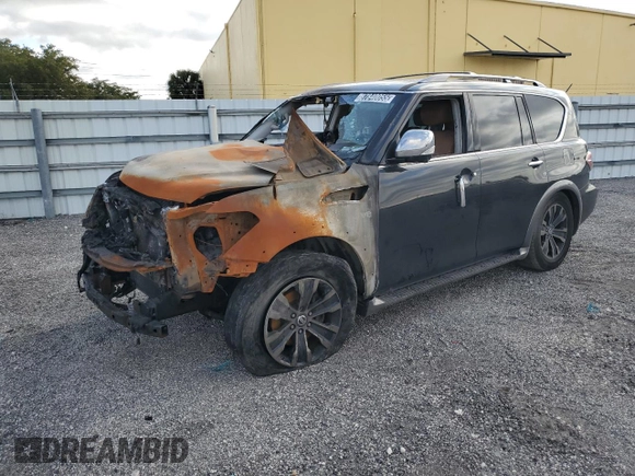 2017 Nissan Armada SV with VIN JN8AY2ND6H9000486, listed as a Copart auction lot 87840055 with 0 mi miles and Clean Title. Bid and sale history available at carsss.com. Image 1.