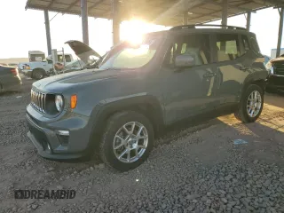 2020 Jeep Renegade Latitude z VIN ZACNJABB6LPM03354, wystawiony jako Copart lot #85270054 z przebiegiem Nie podano mil oraz Szkoda całkowita • Salvage title. Historia ofert i sprzedaży dostępna na DreamBid. Obrazek 1.
