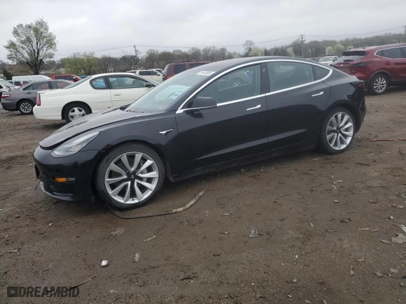 2018 Tesla Model 3 Long Range Battery with VIN 5YJ3E1EB3JF184660, listed as a Copart auction lot 51647805 with 139,180 mi miles and Clean Title. Bid and sale history available at carsss.com. Image 1.