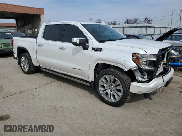 2020 GMC Sierra 1500 Denali with VIN 1GTU9FELXLZ269071, listed as a Copart auction lot 50322795 with 101,455 mi miles and Salvage Title. Bid and sale history available at DreamBid. Image 4.